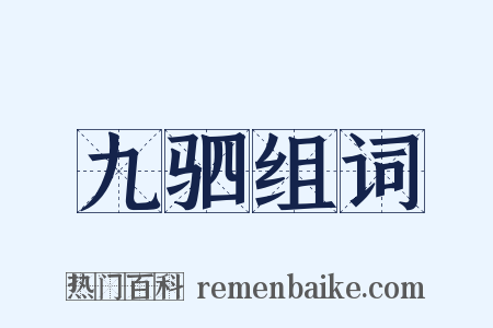 九驷组词是什么意思的图片